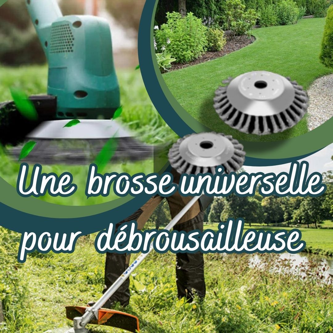 BROSSE POUR DEBROUSSAILLEUSE | Coup'n'Bross'™ - Les papas jardiniers