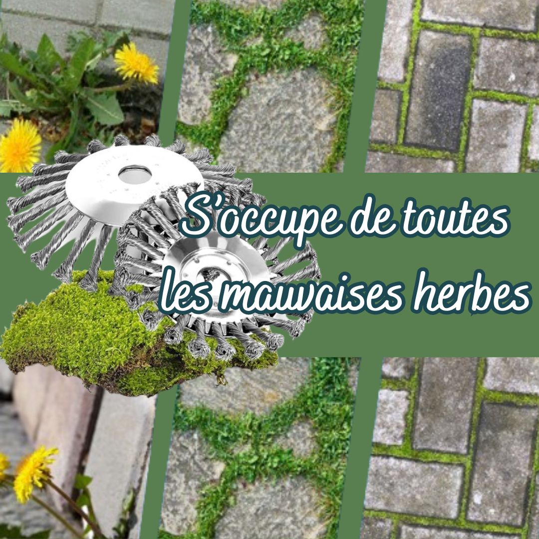 BROSSE POUR DEBROUSSAILLEUSE | Coup'n'Bross'™ - Les papas jardiniers