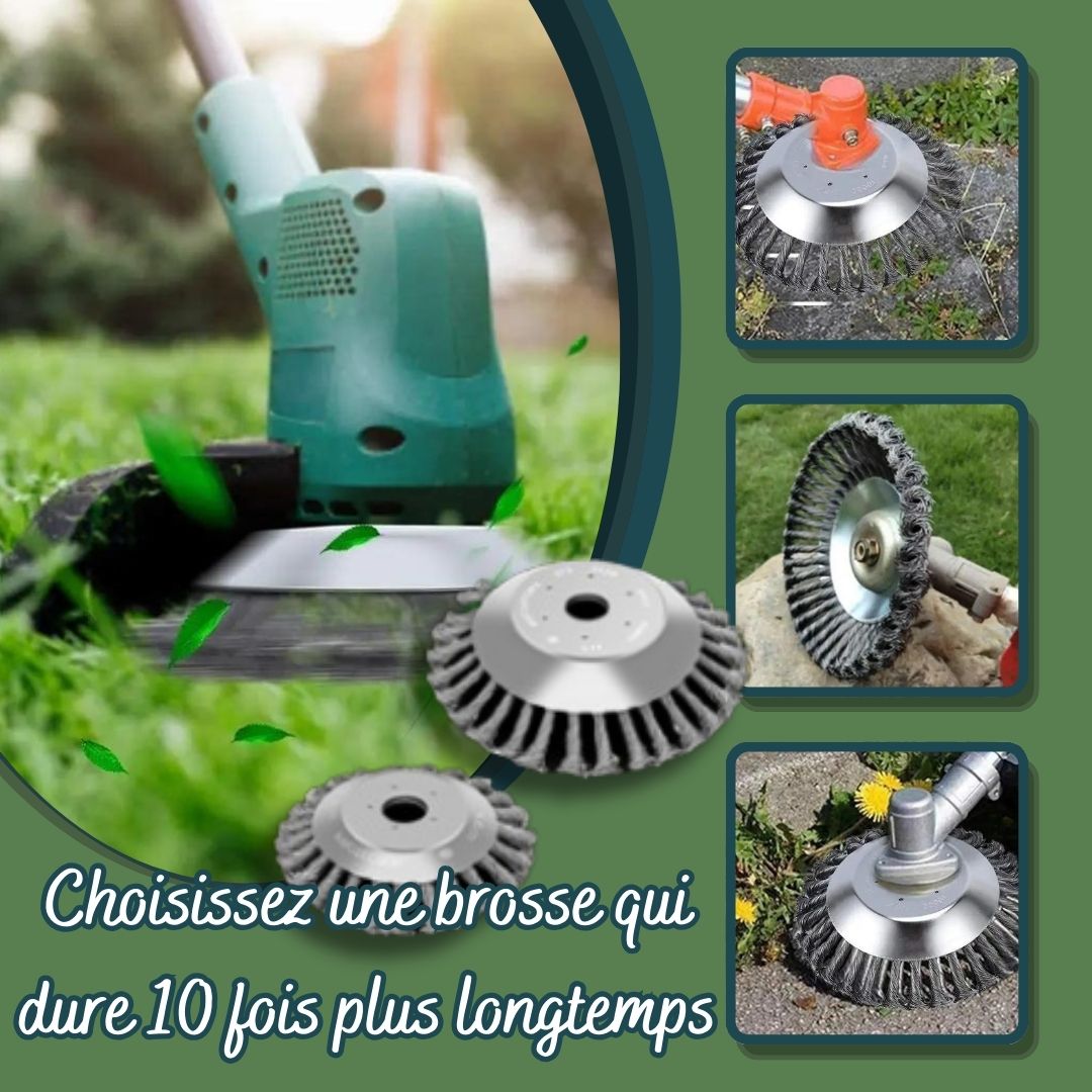 BROSSE POUR DEBROUSSAILLEUSE | Coup'n'Bross'™ - Les papas jardiniers